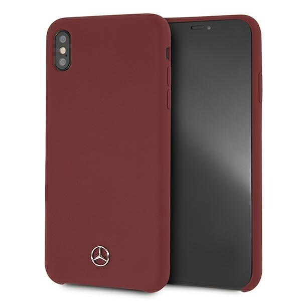 Mercedes Silikoni Line Case for iPhone Xs Max - punainen