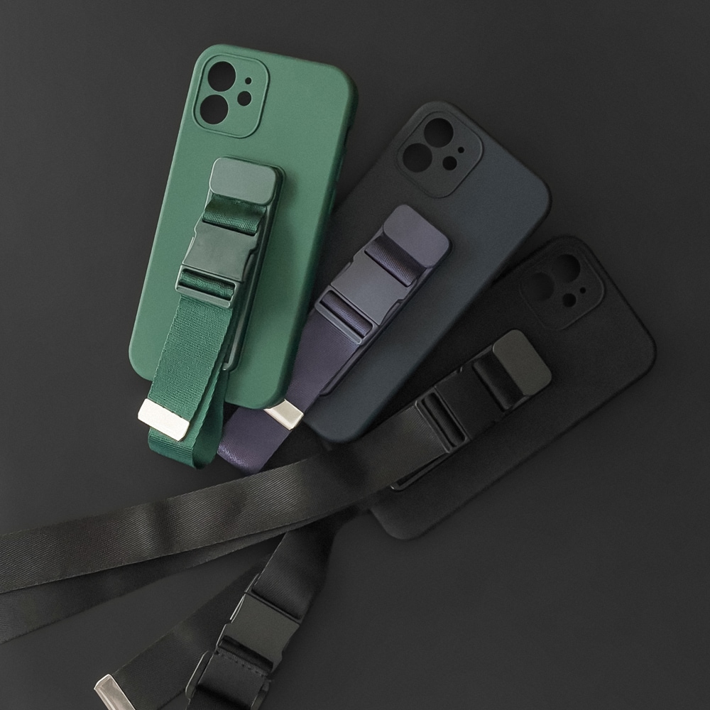 Köysikotelo Gel Lanyard ketjulla laukku Lanyard Samsung Galaxy S21 + 5G (S21 Plus 5G) Keltainen