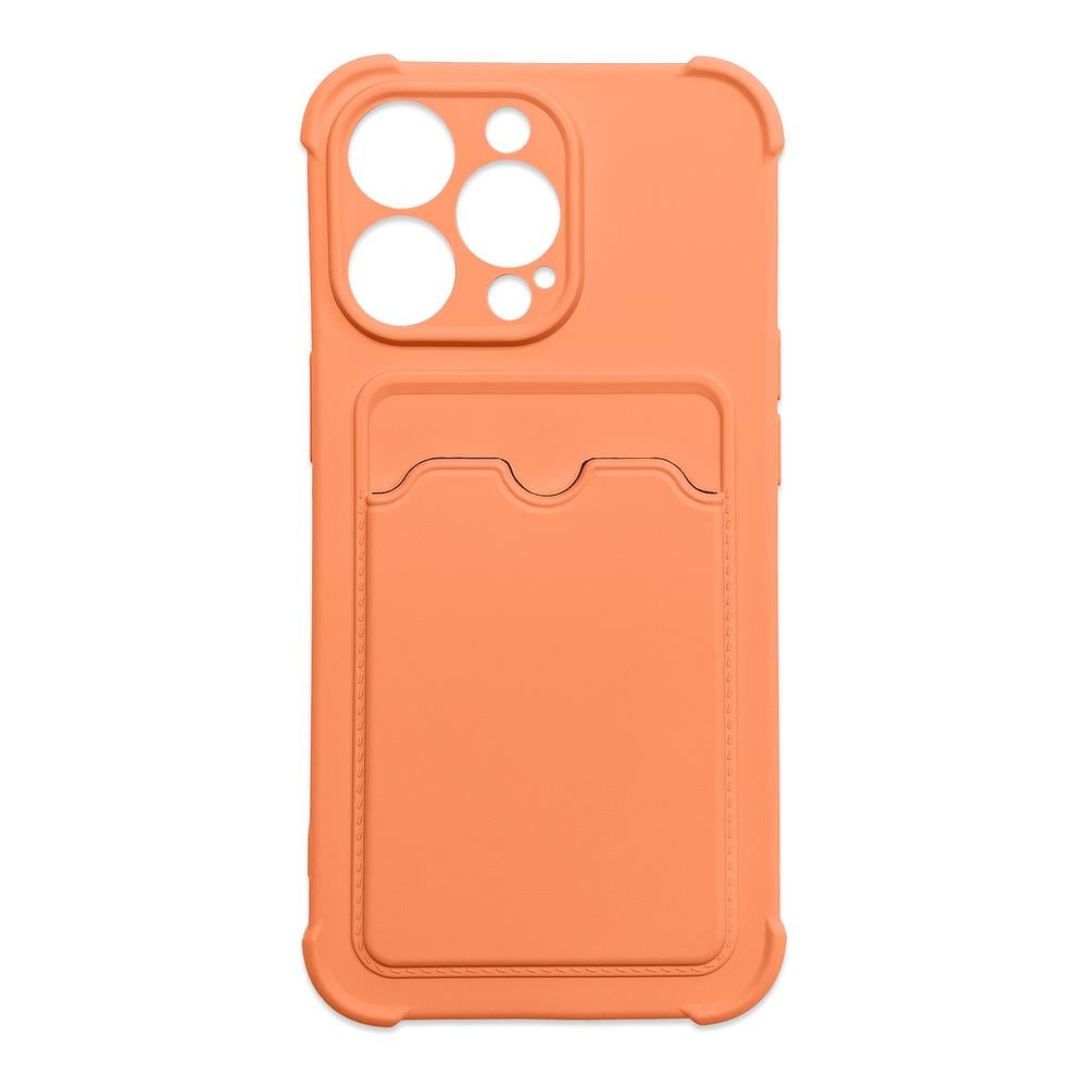 Kortti Armor Asia Kotelo Pussi Cover for iPhone 12 Pro Max - Silikoni Lompakko Air Bag Armor Orange