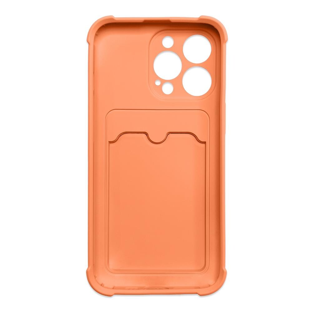 Kortti Armor Asia Kotelo Pussi Cover for iPhone 12 Pro Max - Silikoni Lompakko Air Bag Armor Orange