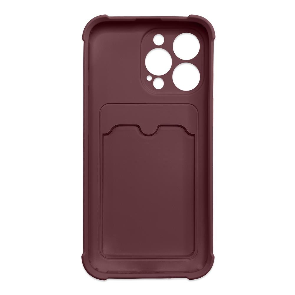 Kortti Armor Kotelo iPhone 13 Mini silikoni lompakko Air laukku vadelma