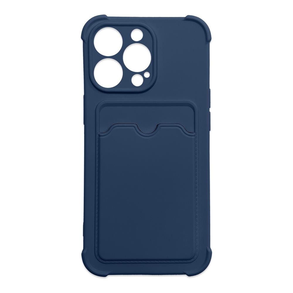 Kortti Armor Kotelo Cover for iPhone 13 Mini Card Wallet Silicone Armor Case Navy Blue
