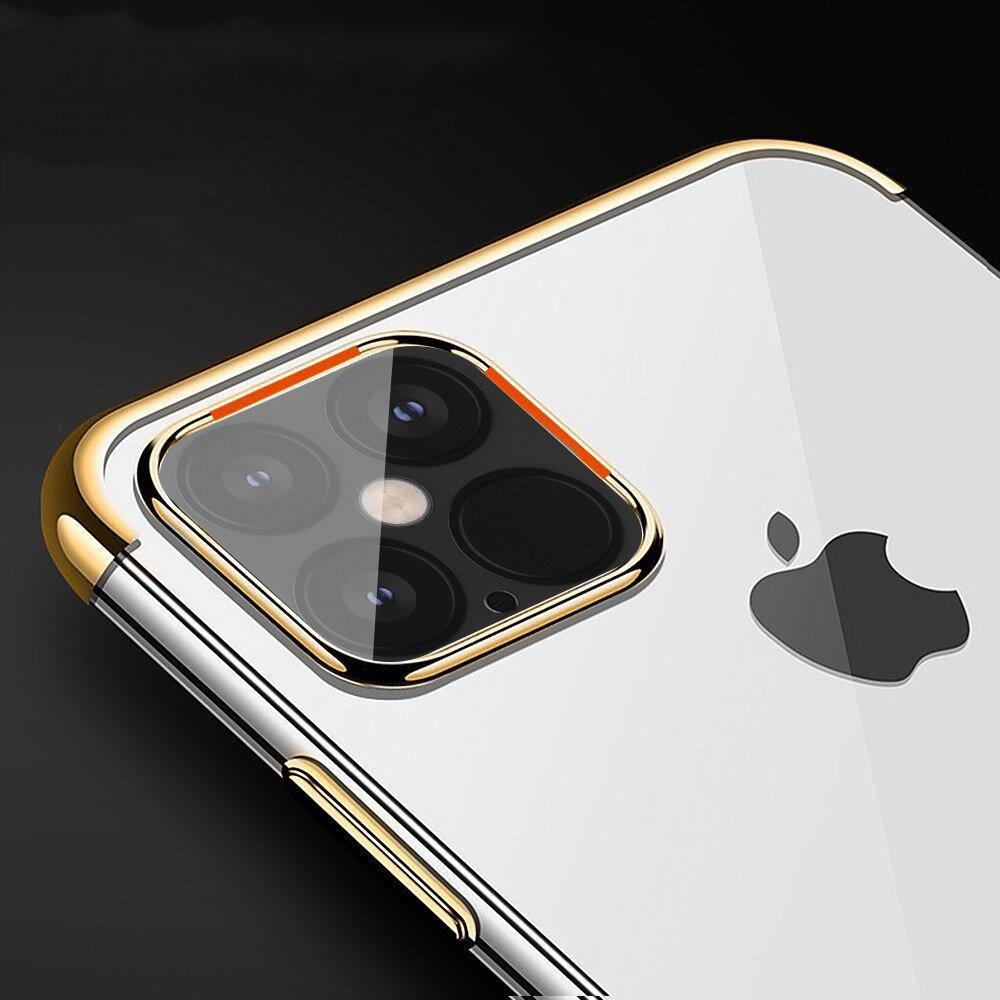 Kirkas väri Asia Gel TPU elektrolyyttinen kehys Cover for iPhone 13 Pro sininen