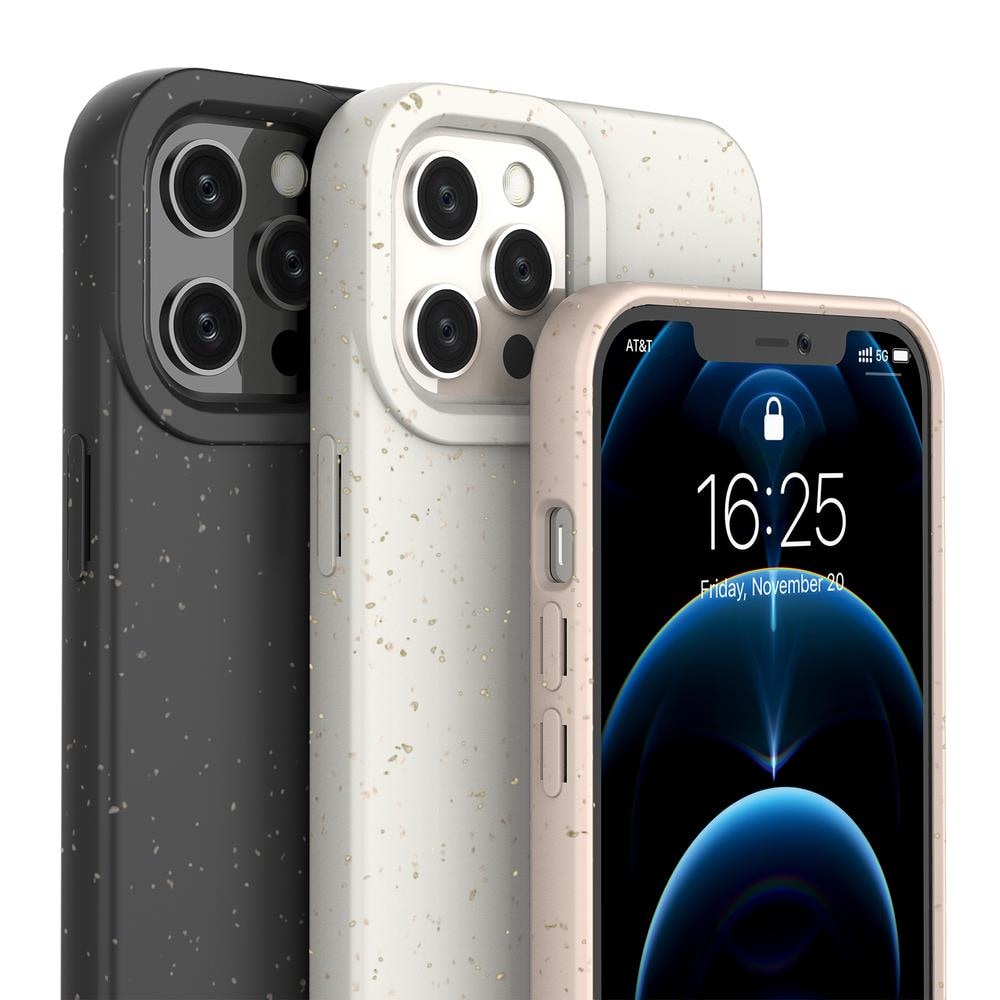 Eco Case Kotelo asia iPhone 12 Pro Max Silikoni kansi Puhelin kansi Keltainen