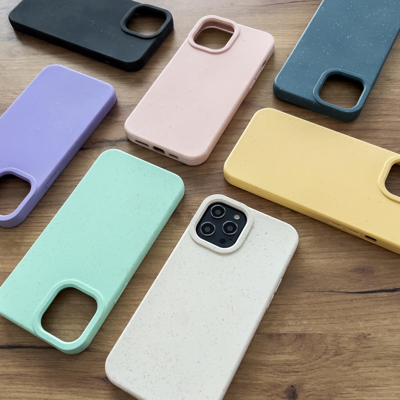 Eco Case Kotelo asia iPhone 12 Pro Max Silikoni kansi Puhelin kansi Keltainen