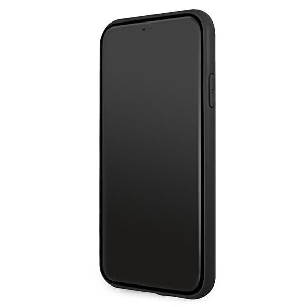 BMW Nahka Curve Perforate Case for iPhone 11 / Xr - punainen