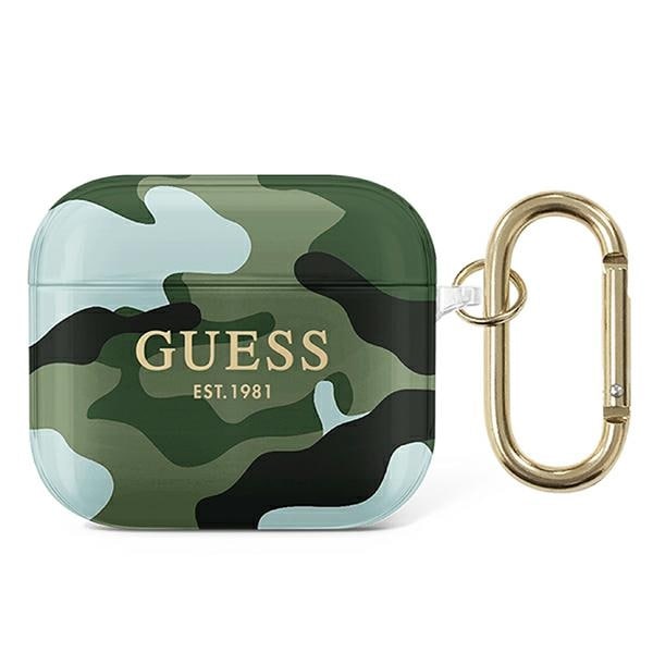 Guess GUA3UCAMA AirPods 3:n suojus vihreä/khaki Camo-mallisto