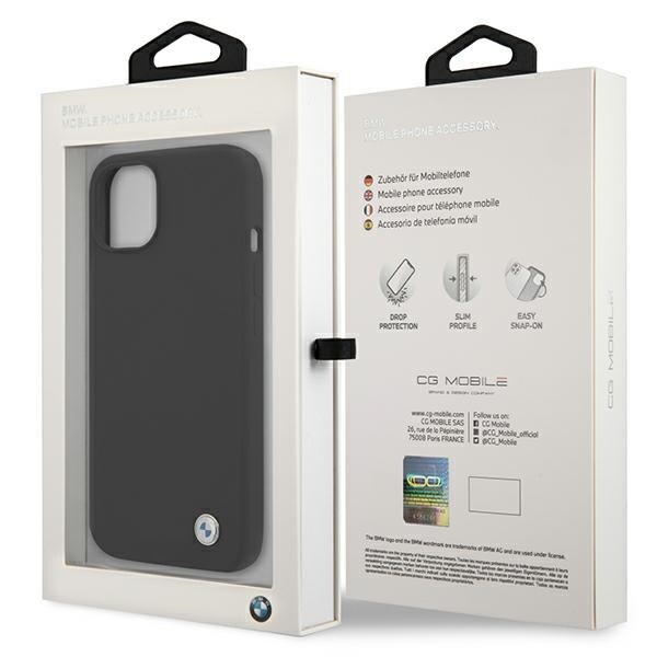 BMW Silikoninen allekirjoituskotelo iPhone 13 mini - musta