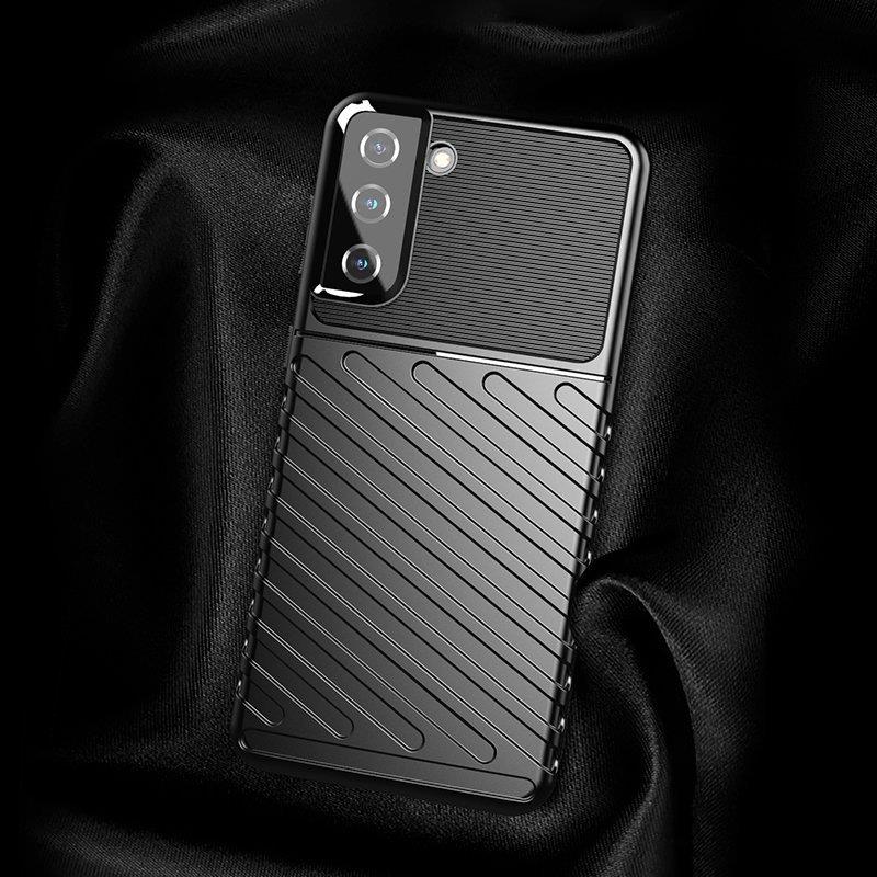 Thunder Case joustava panssaroitu suojus Samsung Galaxy S22 + (S22 Plus) musta