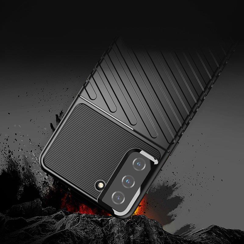 Thunder Case joustava panssaroitu suojus Samsung Galaxy S22 + (S22 Plus) musta