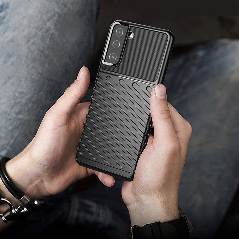 Thunder Case joustava panssaroitu suojus Samsung Galaxy S22 + (S22 Plus) sininen