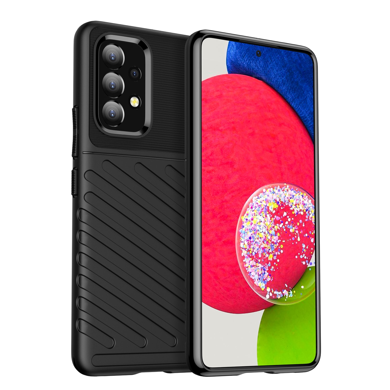 Thunder Case joustava panssaroitu suojus Samsung Galaxy A53 5G musta