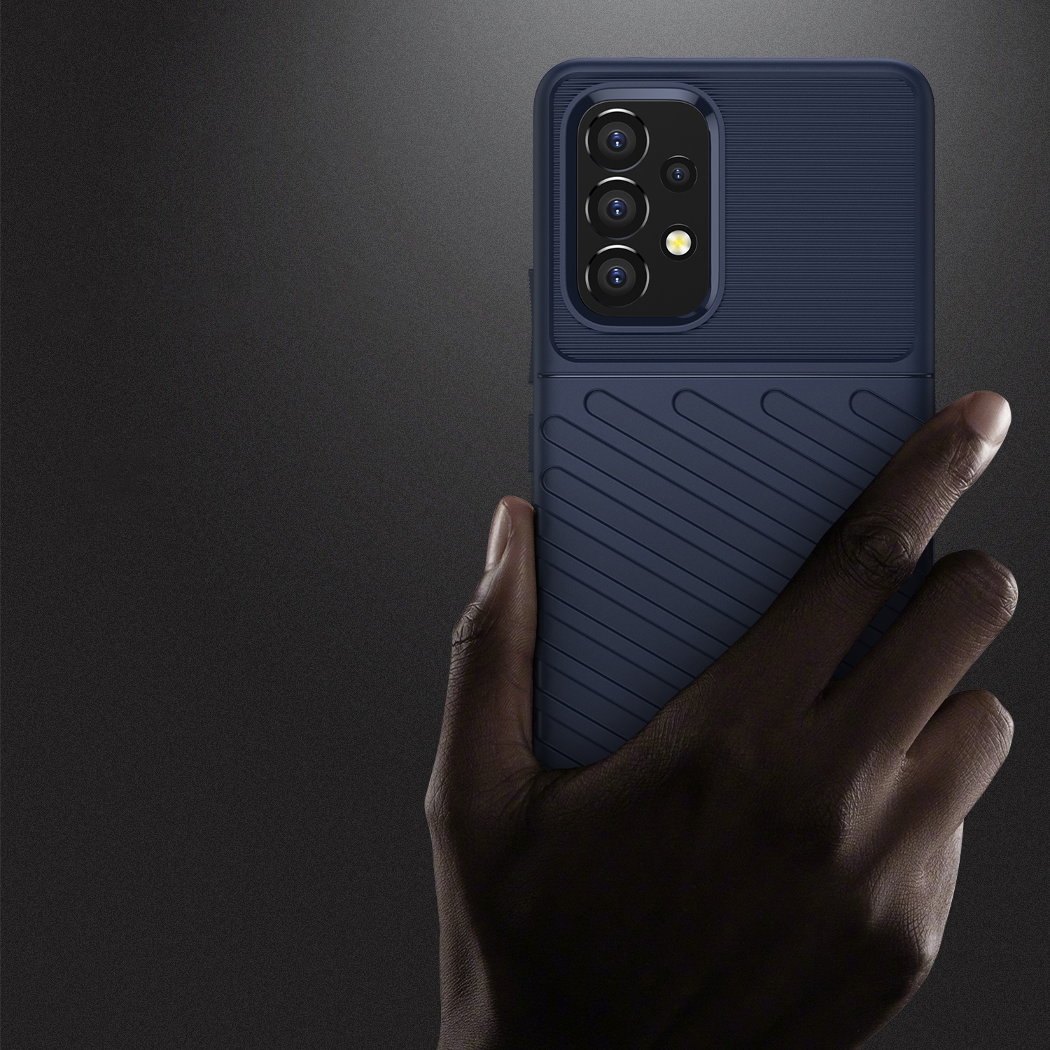 Thunder Case joustava panssarisuojattu suojus Samsung Galaxy A53 5G sininen