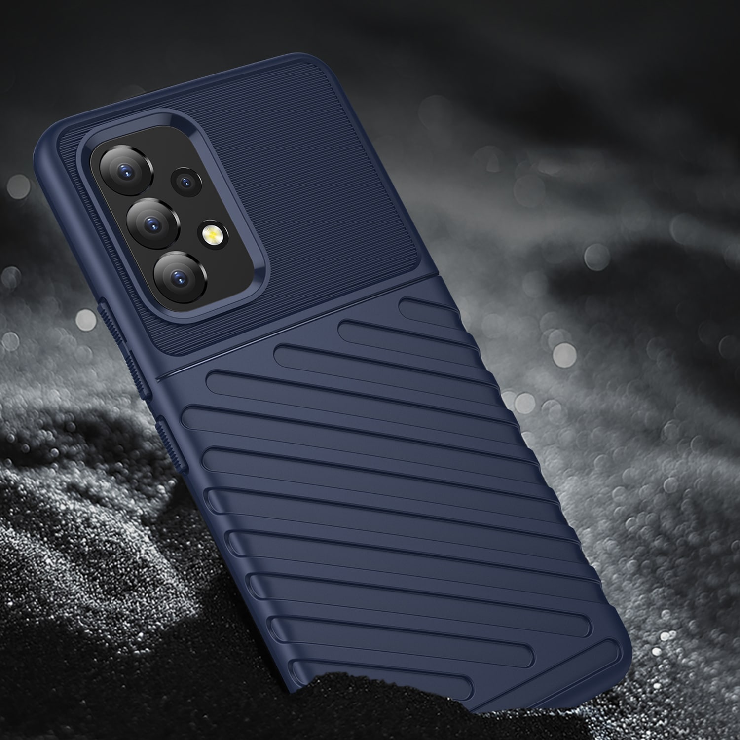 Thunder Case joustava panssarisuojattu suojus Samsung Galaxy A53 5G sininen