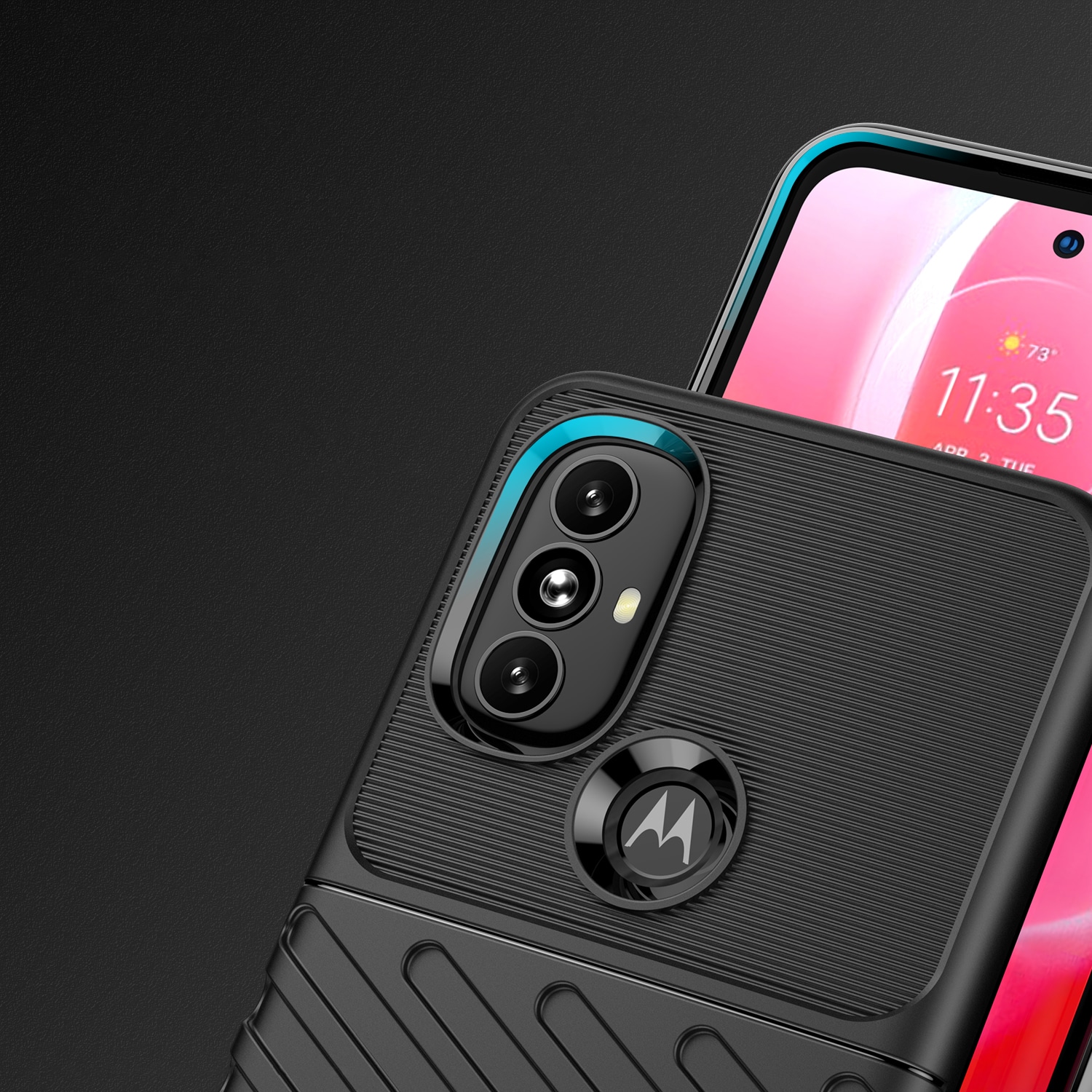 Thunder Case joustava panssaroitu suojus Motorola Moto G Power 2022 musta