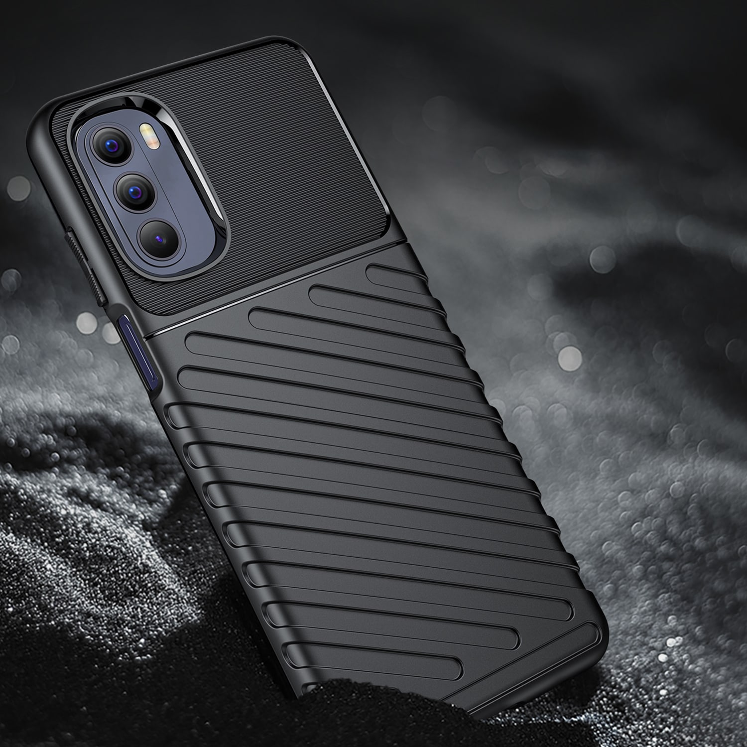 Thunder Case joustava panssaroitu suojus Motorola Moto G Stylus 2022 musta