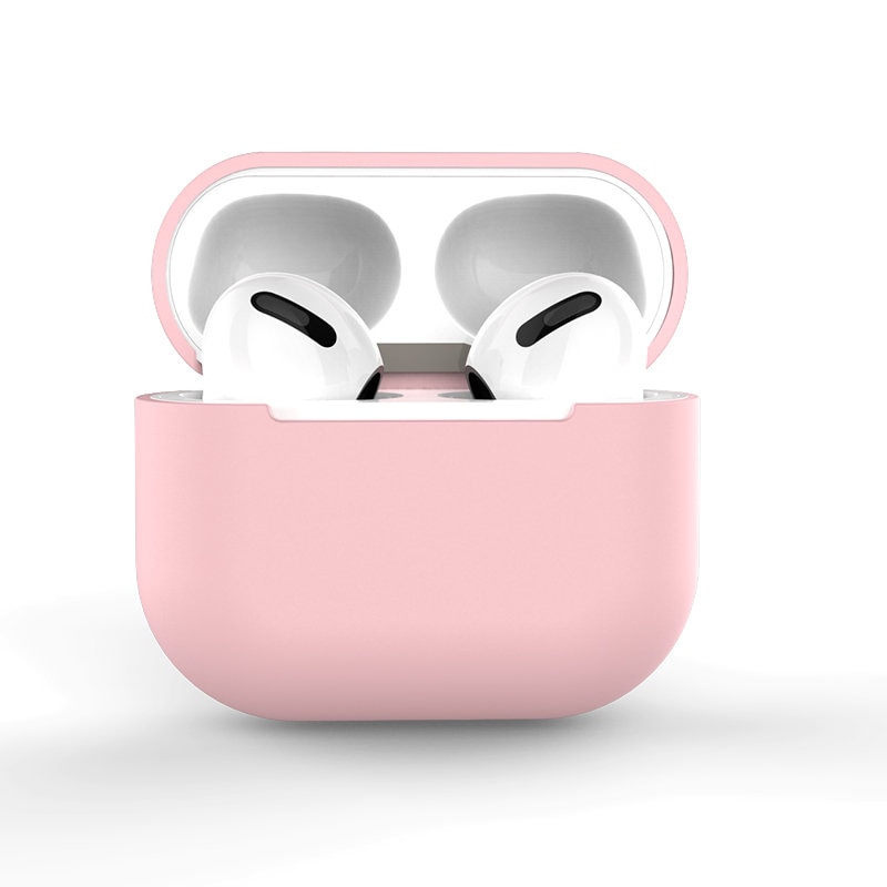AirPods Pro Case Silikoni pehmeä kuulokkeiden kansi vaaleanpunainen (Case C)