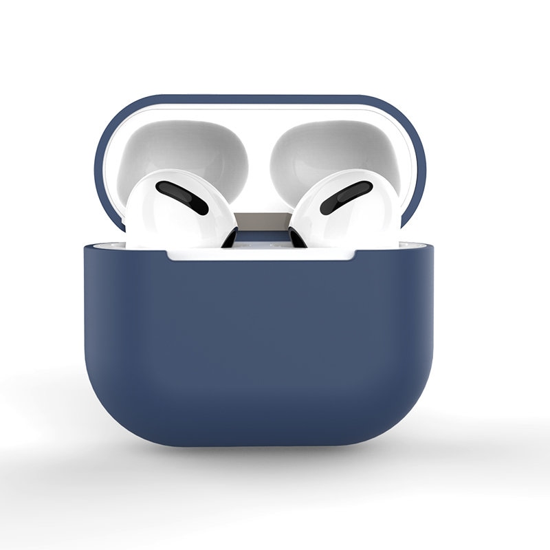Kotelo AirPods Pro silikoni pehmeä suojus kuulokkeille sininen (Kotelo C)