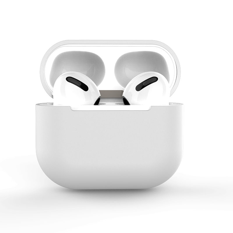 AirPods Pro Case Silikoni pehmeä kuulokkeiden suojus valkoinen (Case C)
