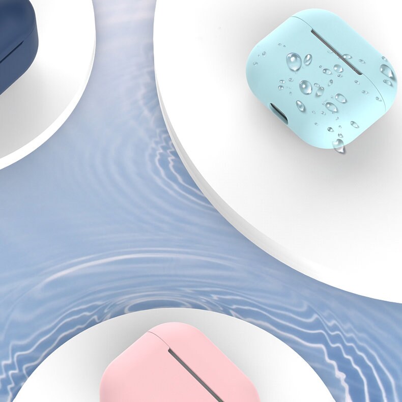 Kotelo AirPods 2 / AirPods 1 silikoni pehmeä suojus kuulokkeille valkoinen (kotelo C)