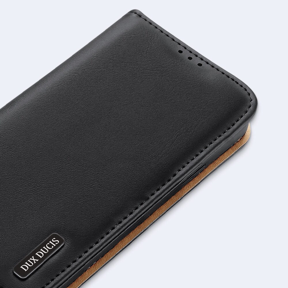 Dux Ducis Hivo Nahka Flip Cover Aitoa Nahkaa Lompakko Samsung Galaxy S22+ (Sininen)
