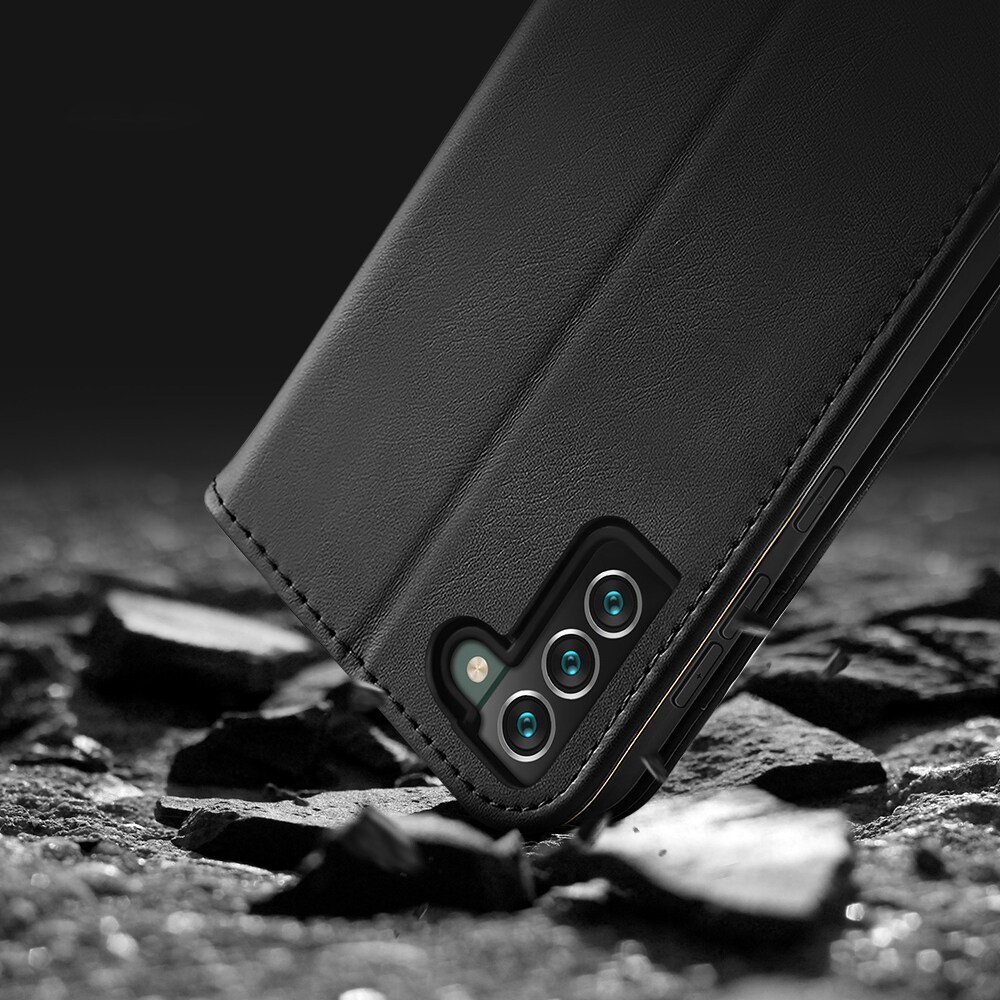 Dux Ducis Hivo Nahka Flip Cover Aitoa Nahkaa Lompakko Samsung Galaxy S22+ (Sininen)