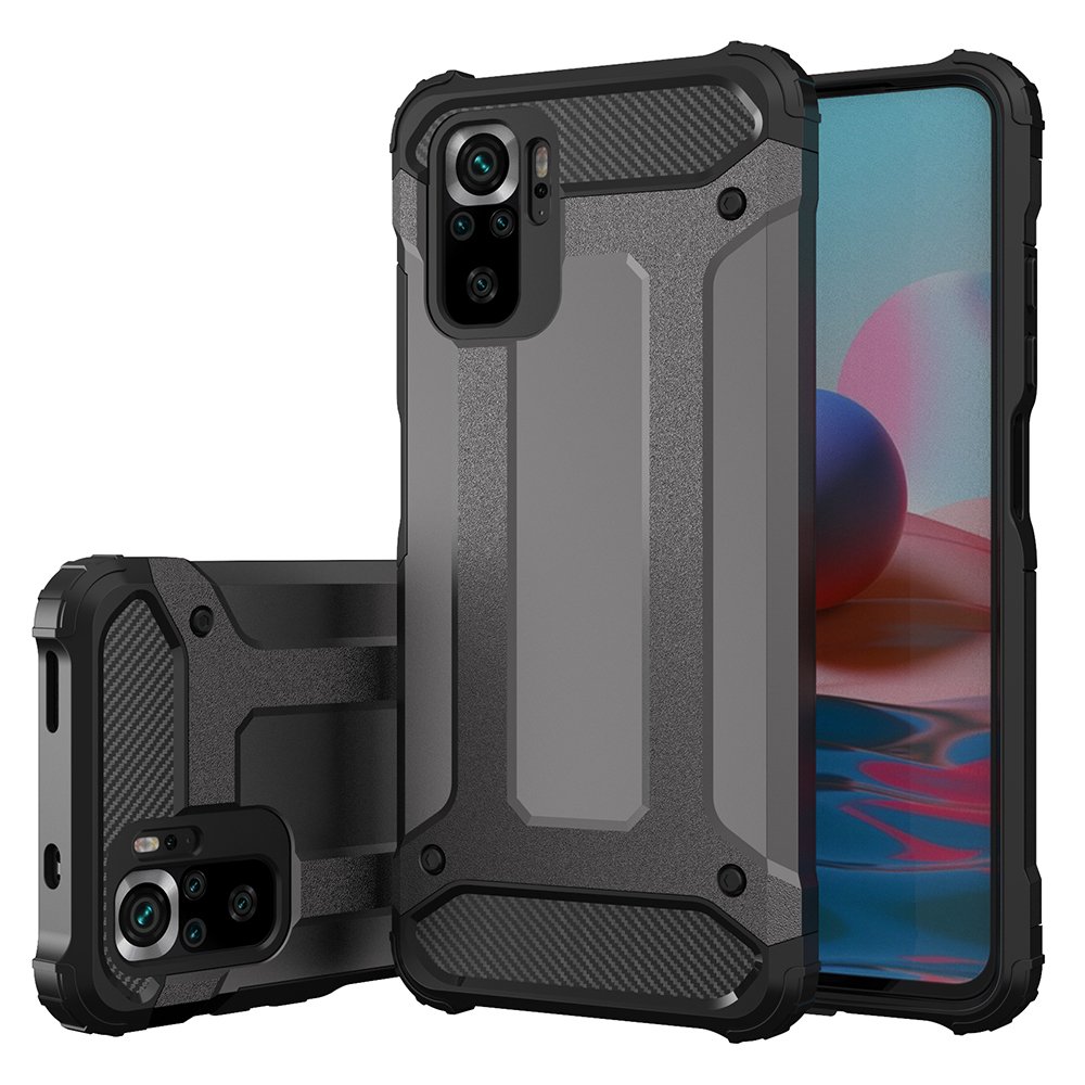 Hybrid Armor Case Kova kestävä kansi Xiaomi Poco M4 Pro 5G musta