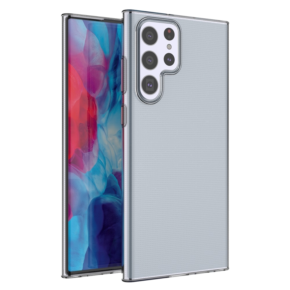 Erittäin kirkas geelisuojus 0.5mm Samsung Galaxy S22 Ultra läpinäkyvä