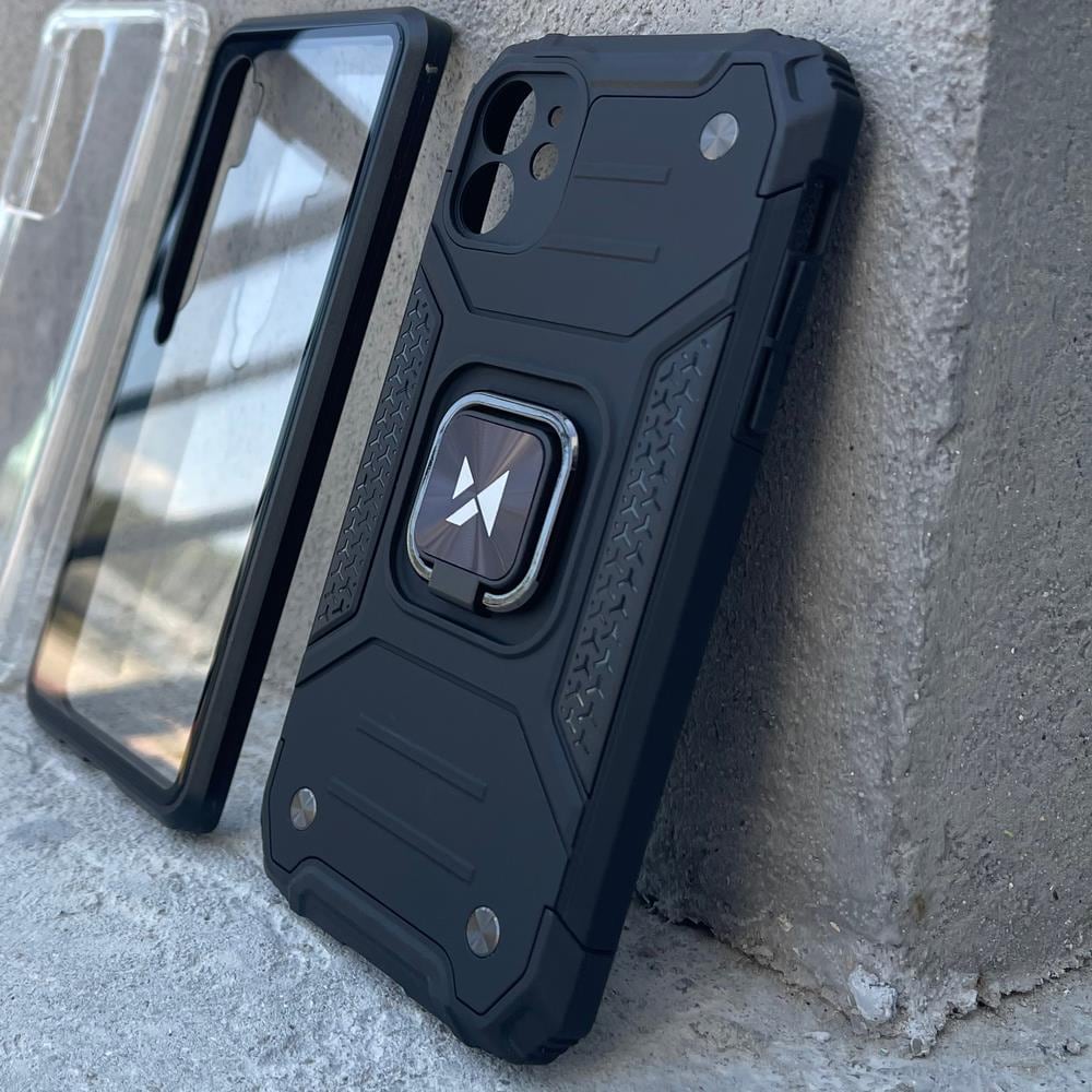 Wozinsky Ring Armor panssaroitu hybridi kotelo + magneettikiinnike Samsung Galaxy A73, kultainen