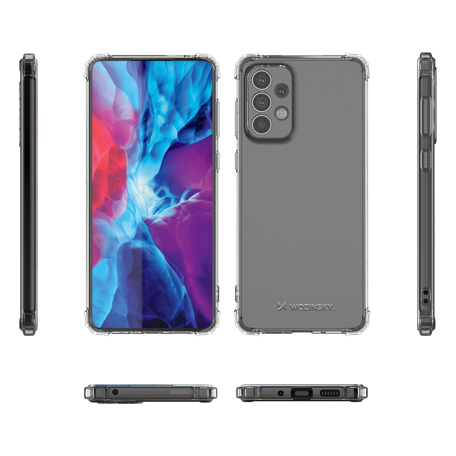 Wozinsky Anti Shock panssaroitu kotelo Samsung Galaxy A73 läpinäkyvälle Galaxy A73:lle