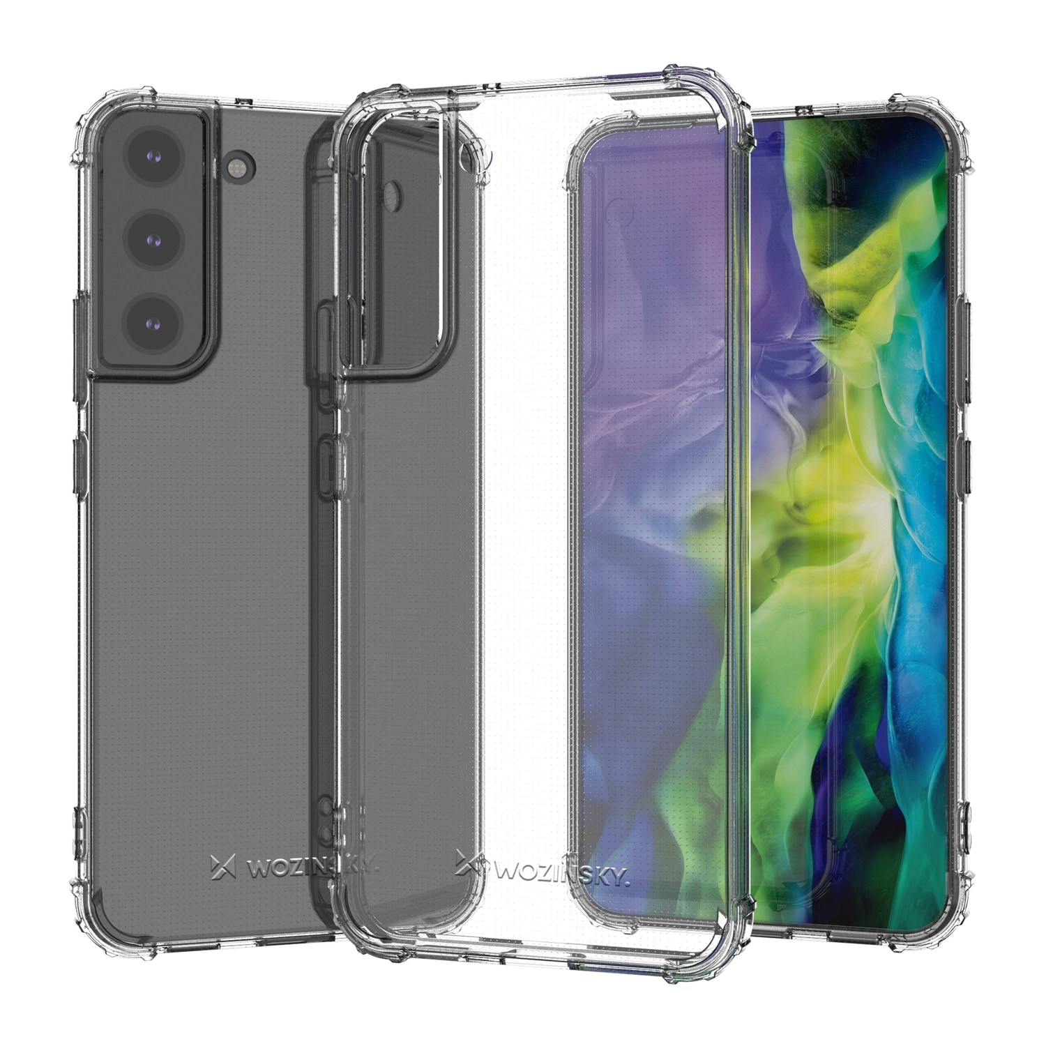 Wozinsky Anti Shock panssaroitu kotelo Samsung Galaxy S22 + (S22 Plus) läpinäkyvää