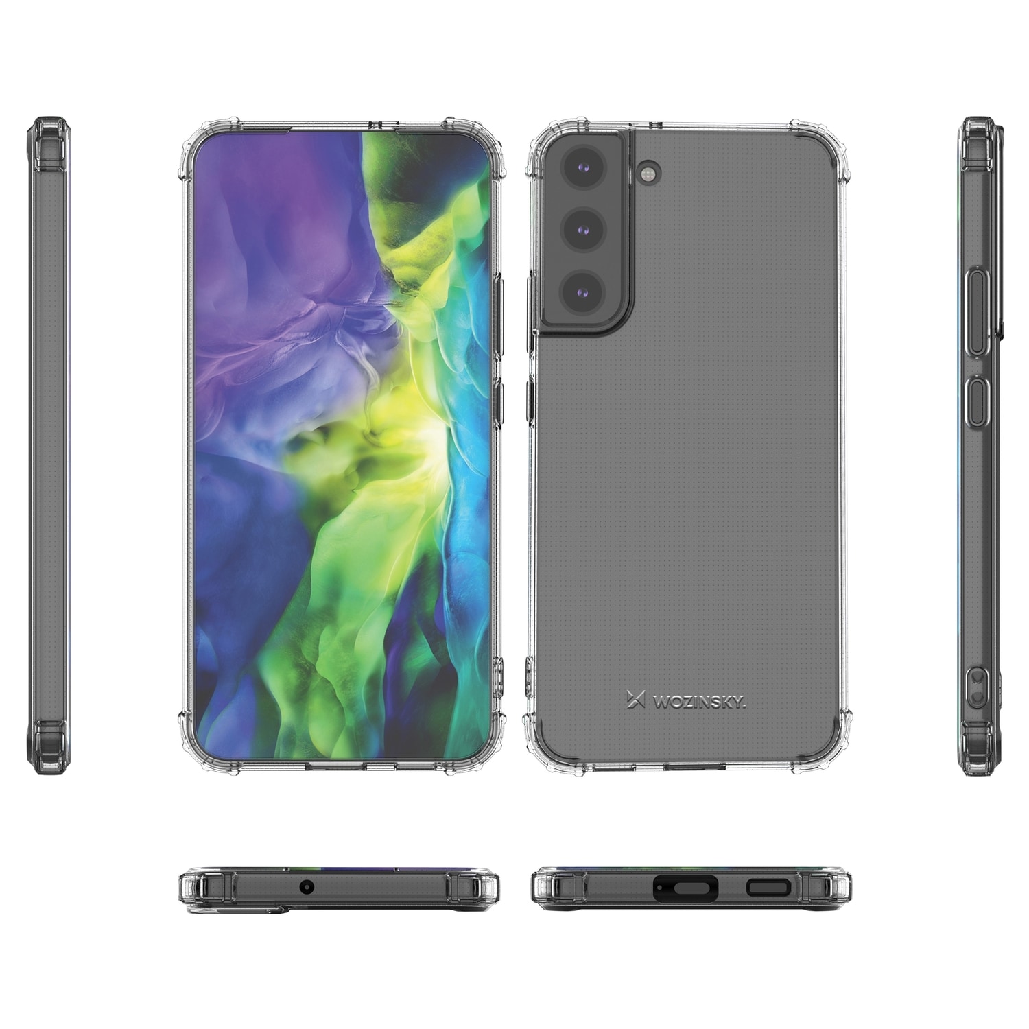 Wozinsky Anti Shock panssaroitu kotelo Samsung Galaxy S22 + (S22 Plus) läpinäkyvää