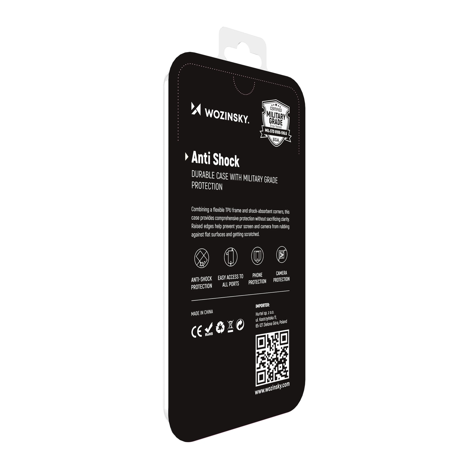 Wozinsky Anti Shock panssaroitu kotelo Samsung Galaxy S22 + (S22 Plus) läpinäkyvää