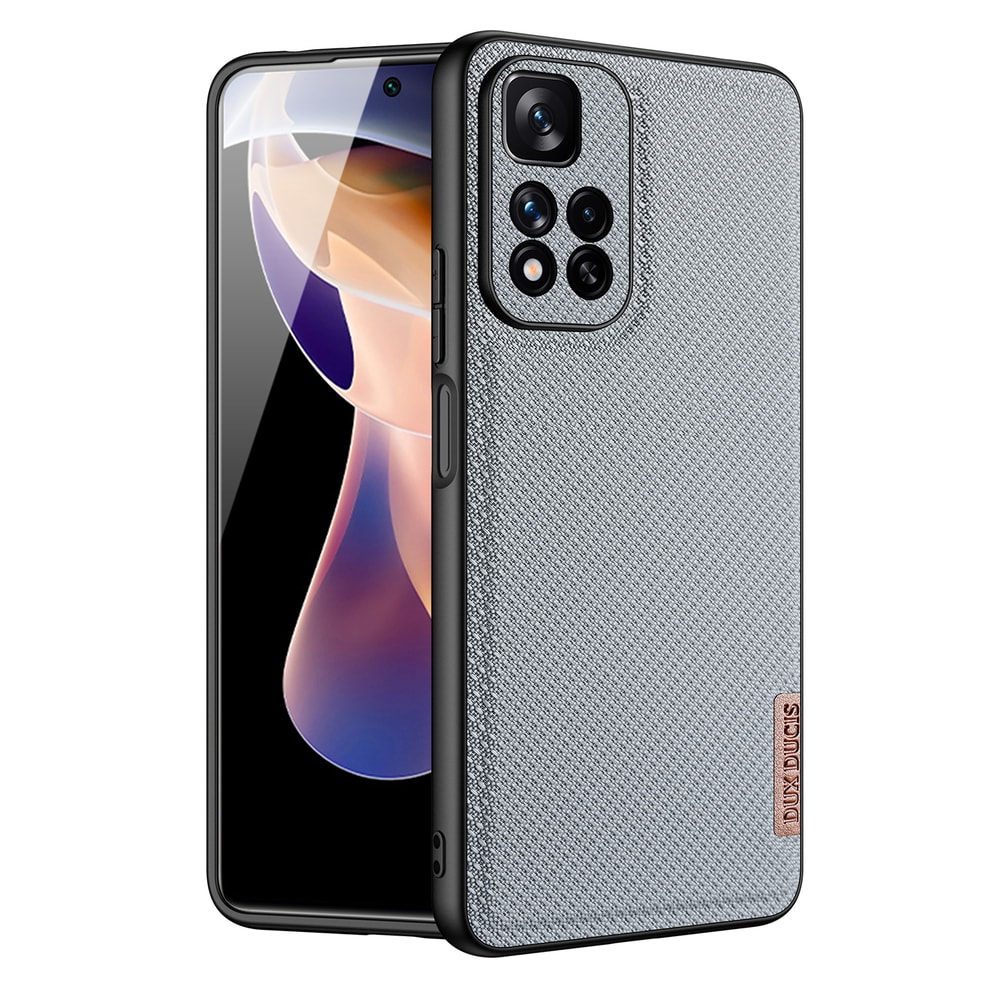 Dux Ducis Fino nylon-kansi Xiaomi Redmi Note 11 Pro+/11 Pro/Mi11i HyperCharge/Poco X4 NFC, sininen