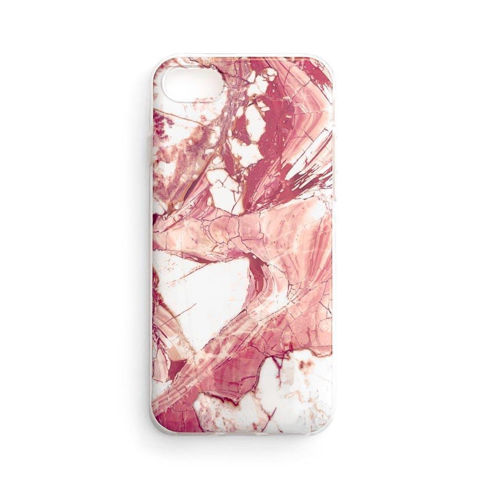 Wozinsky Marble TPU suojakuori geelimarmori Samsung Galaxy A03s (166.5) vaaleanpunainen