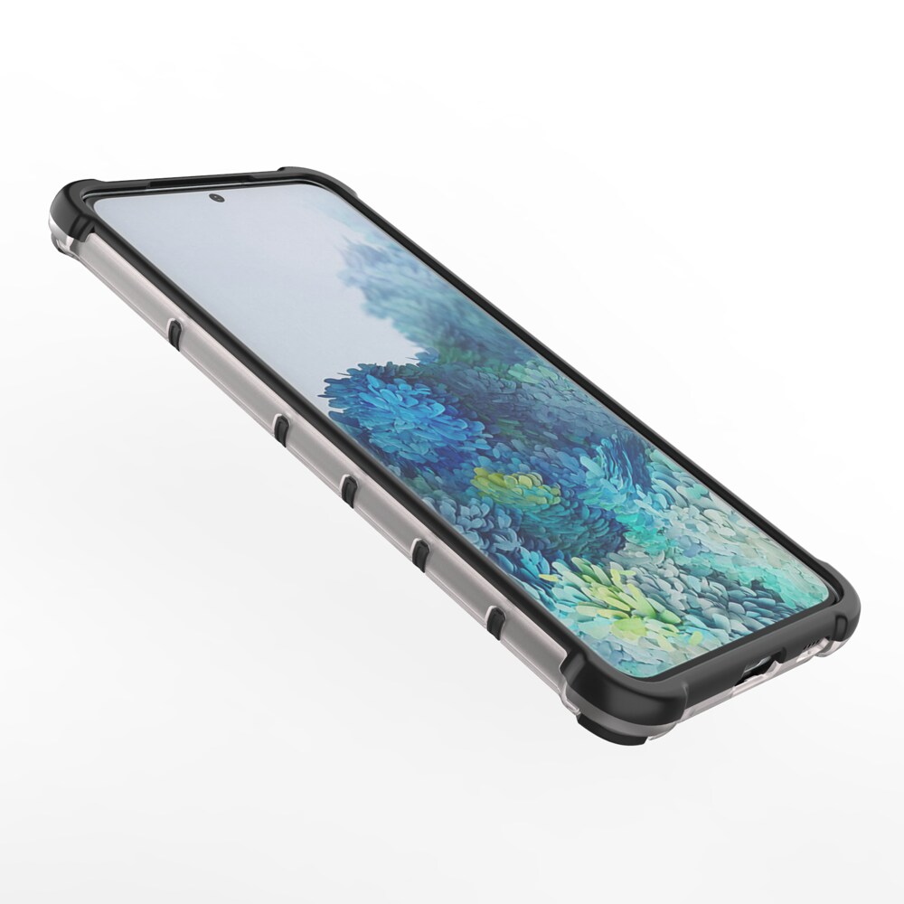 Honeycomb tapauksessa panssaroitu kansi geelirunko Samsung Galaxy S22 + (S22 Plus) musta
