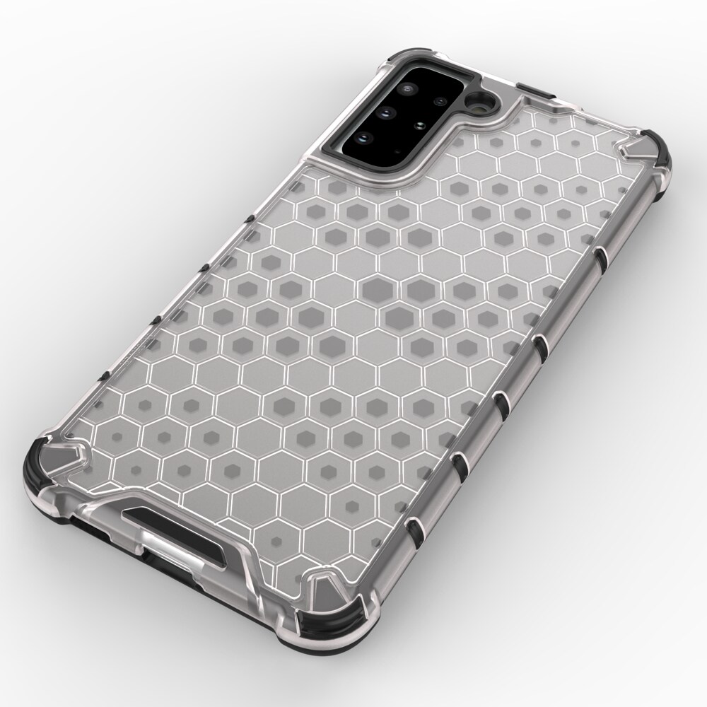 Honeycomb tapauksessa panssaroitu kansi geelirunko Samsung Galaxy S22 + (S22 Plus) läpinäkyvästä
