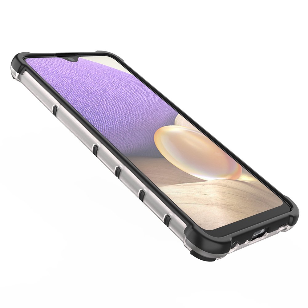 Honeycomb tapauksessa panssaroitu suojus geelirunko Samsung Galaxy A03s (166.5) musta