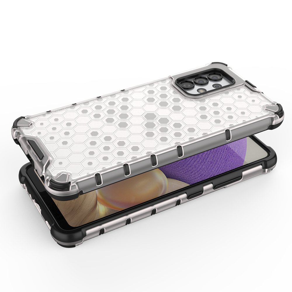 Honeycomb tapauksessa panssaroitu suojus geelirunko Samsung Galaxy A03s (166.5) sininen