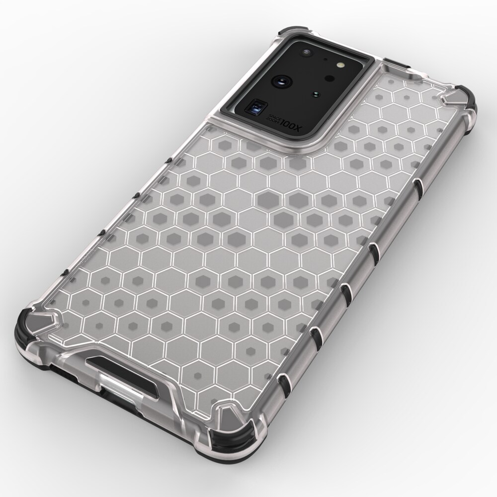Honeycomb tapauksessa panssaroitu kansi geelirunko Samsung Galaxy S22 Ultra sininen