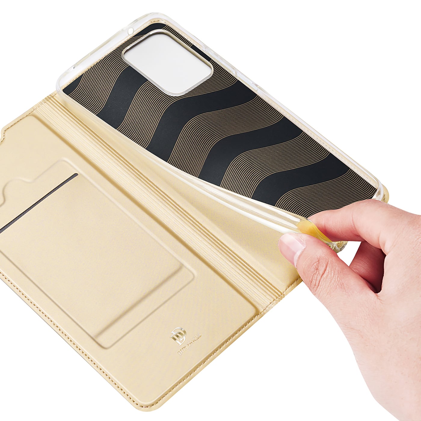 Dux Ducis Skin Pro Holster Cover -suojakotelo Flip Cover -suojus Samsung Galaxy A73 kultainen