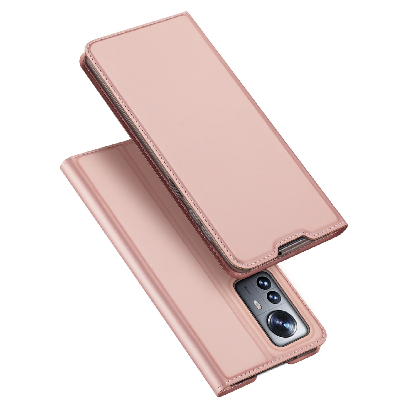 Dux Ducis Skin Pro Holster Cover Flip Cover Xiaomi 12 Pro vaaleanpunainen