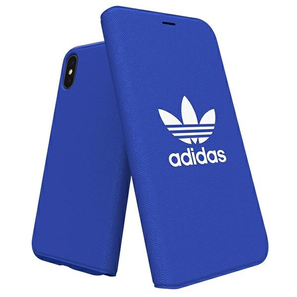 Adidas OR Booklet Case Canvas tapauksessa iPhone X/Xs - sininen