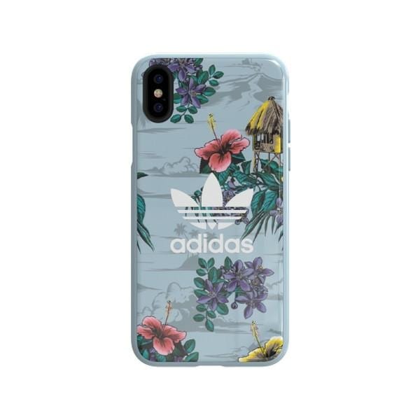 Adidas TAI SnapCase Kukkainen tapauksessa iPhone X / Xs - harmaa