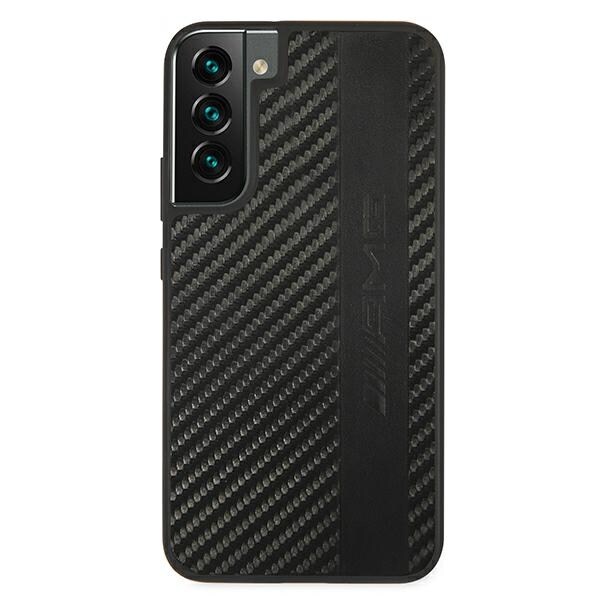 AMG Carbon Stripe&Embossed Kotelo Samsung Galaxy S22+ - musta