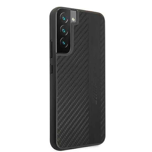 AMG Carbon Stripe&Embossed Kotelo Samsung Galaxy S22+ - musta