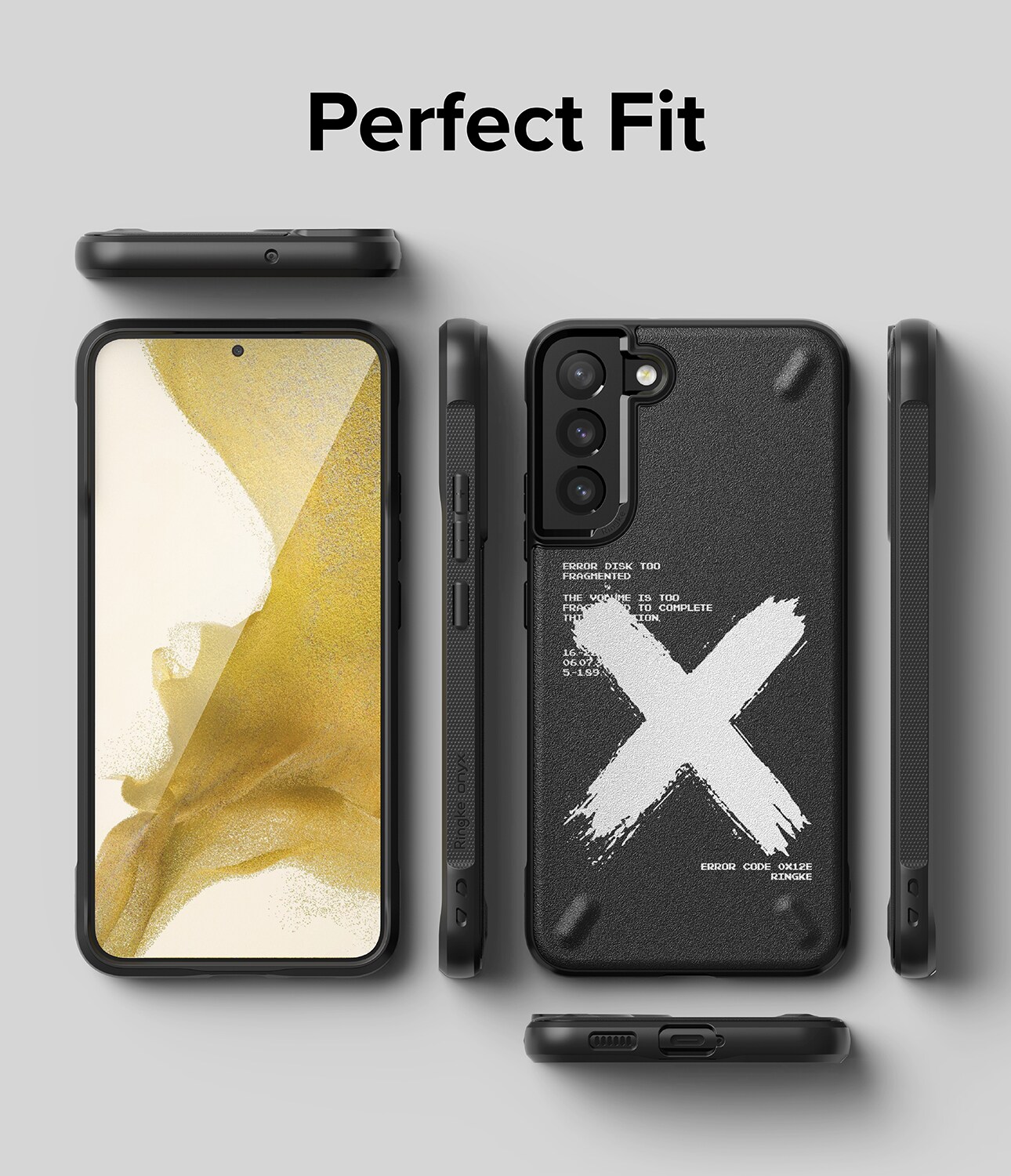 Ringke Onyx Design Kestävä suojakotelo Samsung Galaxy S22 + (S22 Plus) musta (X) ()