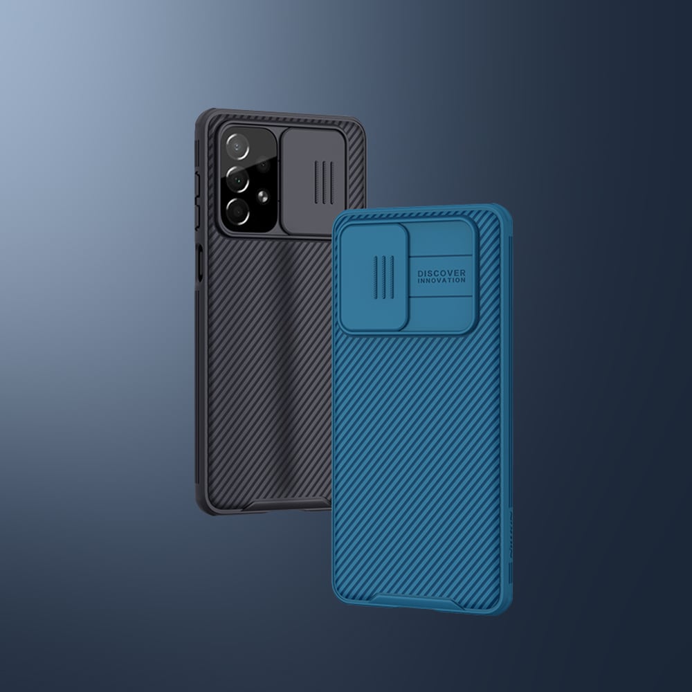 Nillkin CamShield Pro Case panssaroitu kotelo kansi kameran suojus Samsung Galaxy A73 Musta