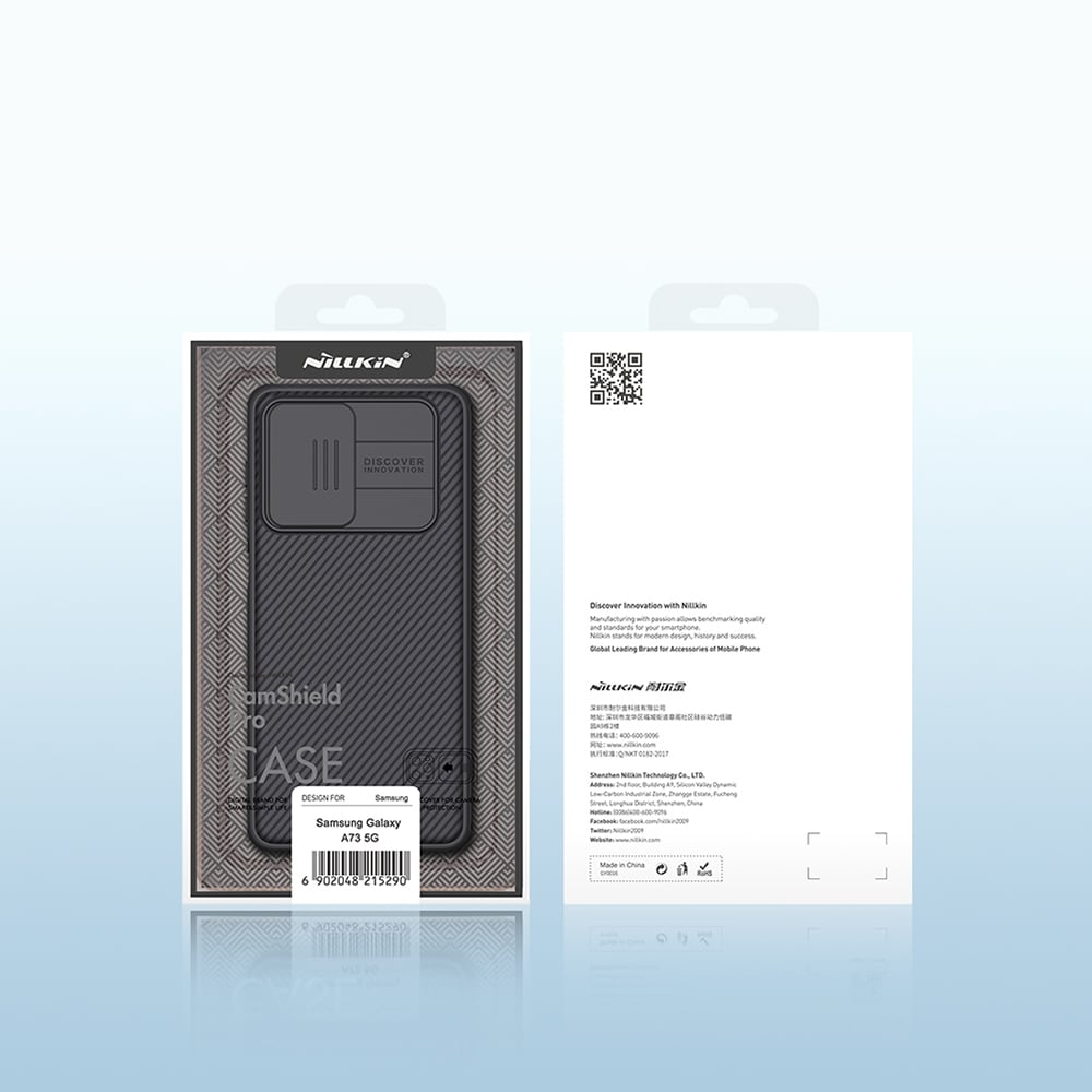 Nillkin CamShield Pro Case panssaroitu kotelo kansi kameran suojus Samsung Galaxy A73 Musta