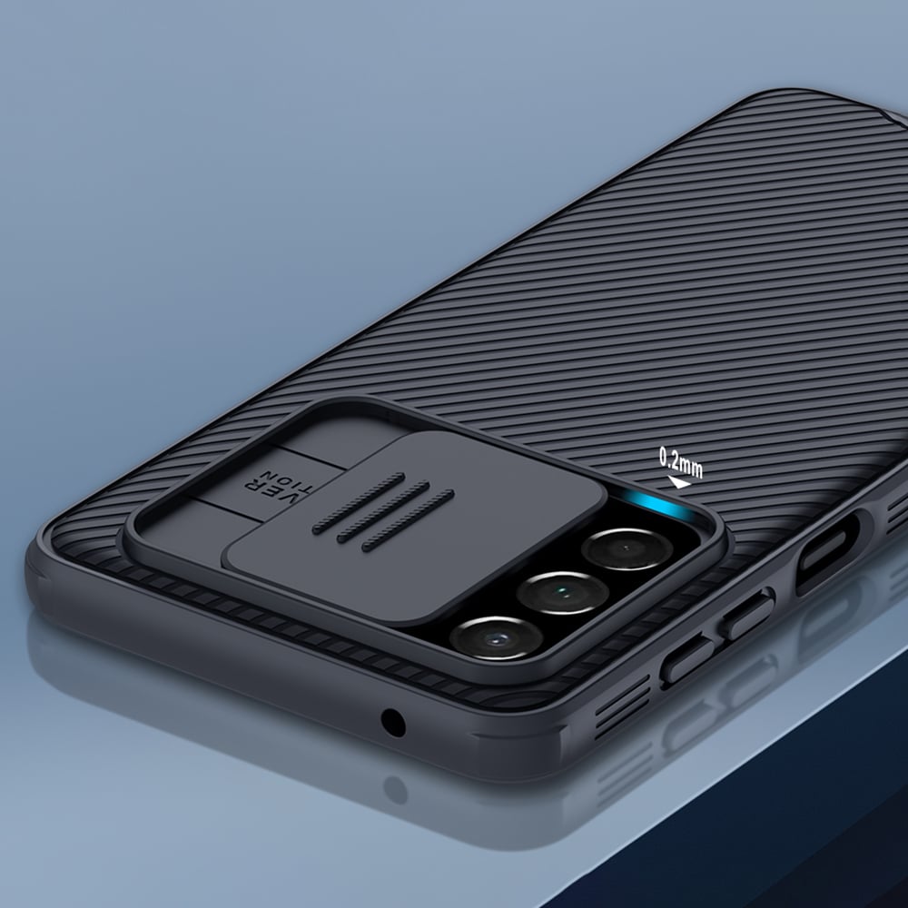 Nillkin CamShield Pro Case panssaroitu kotelo kansi kameran suojus Samsung Galaxy A73 Musta